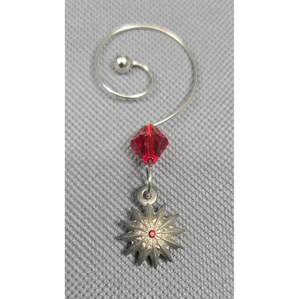 Waterford Snowflake Wishes Snowflake Joy Toasting Flute Italy 2 Charms W/ Box